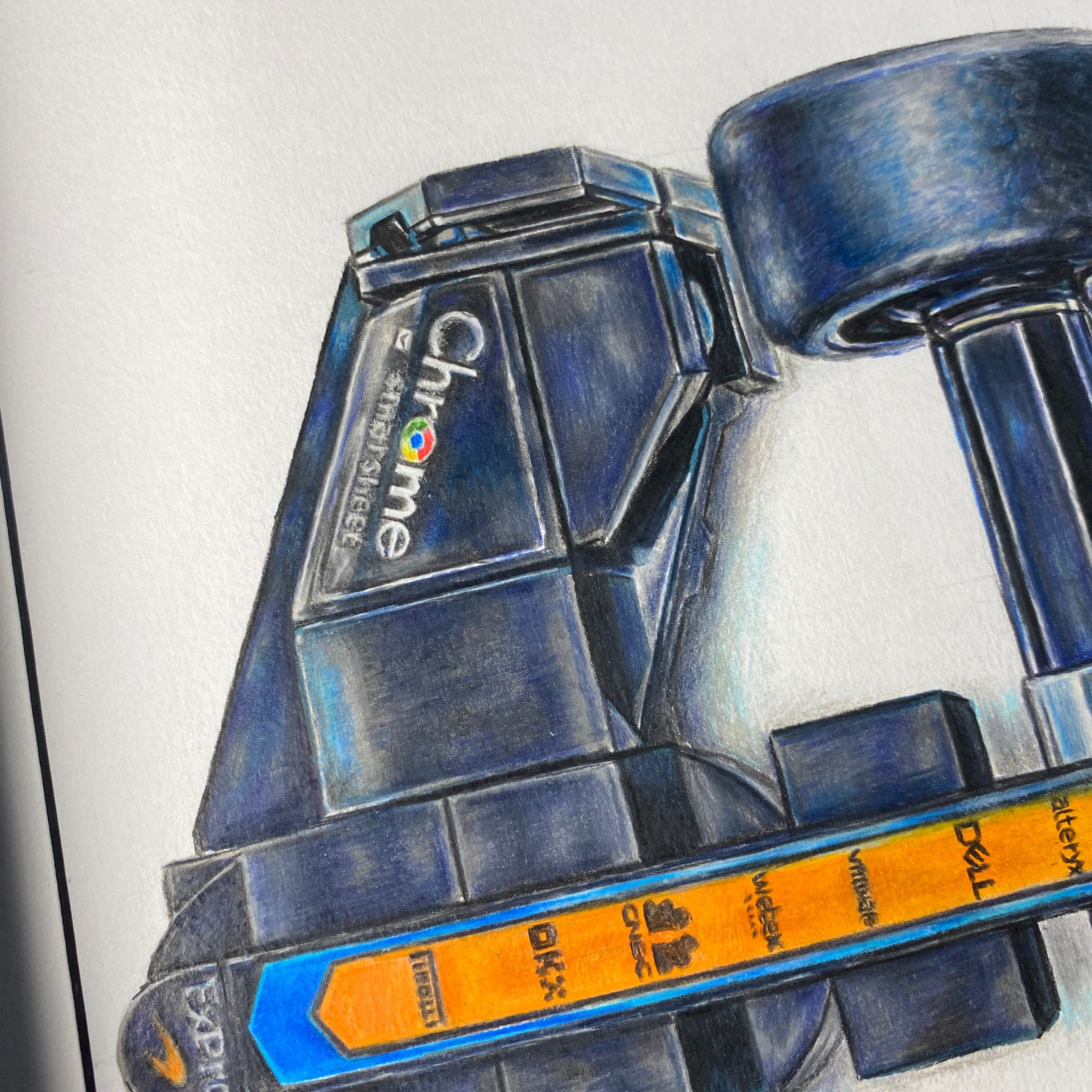 LEGO McLaren F1 Car Drawing - ORIGINAL