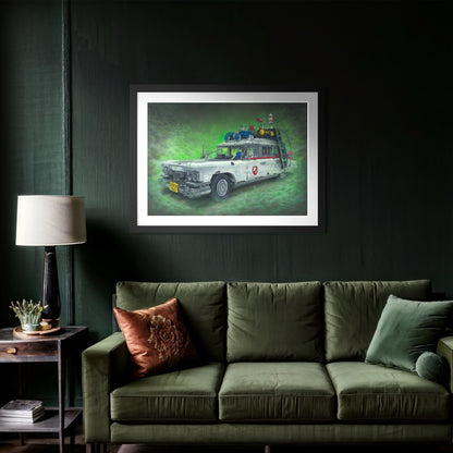 LEGO Ecto-1 Drawing - ORIGINAL