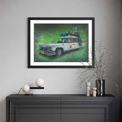 LEGO Ecto-1 Drawing - ORIGINAL