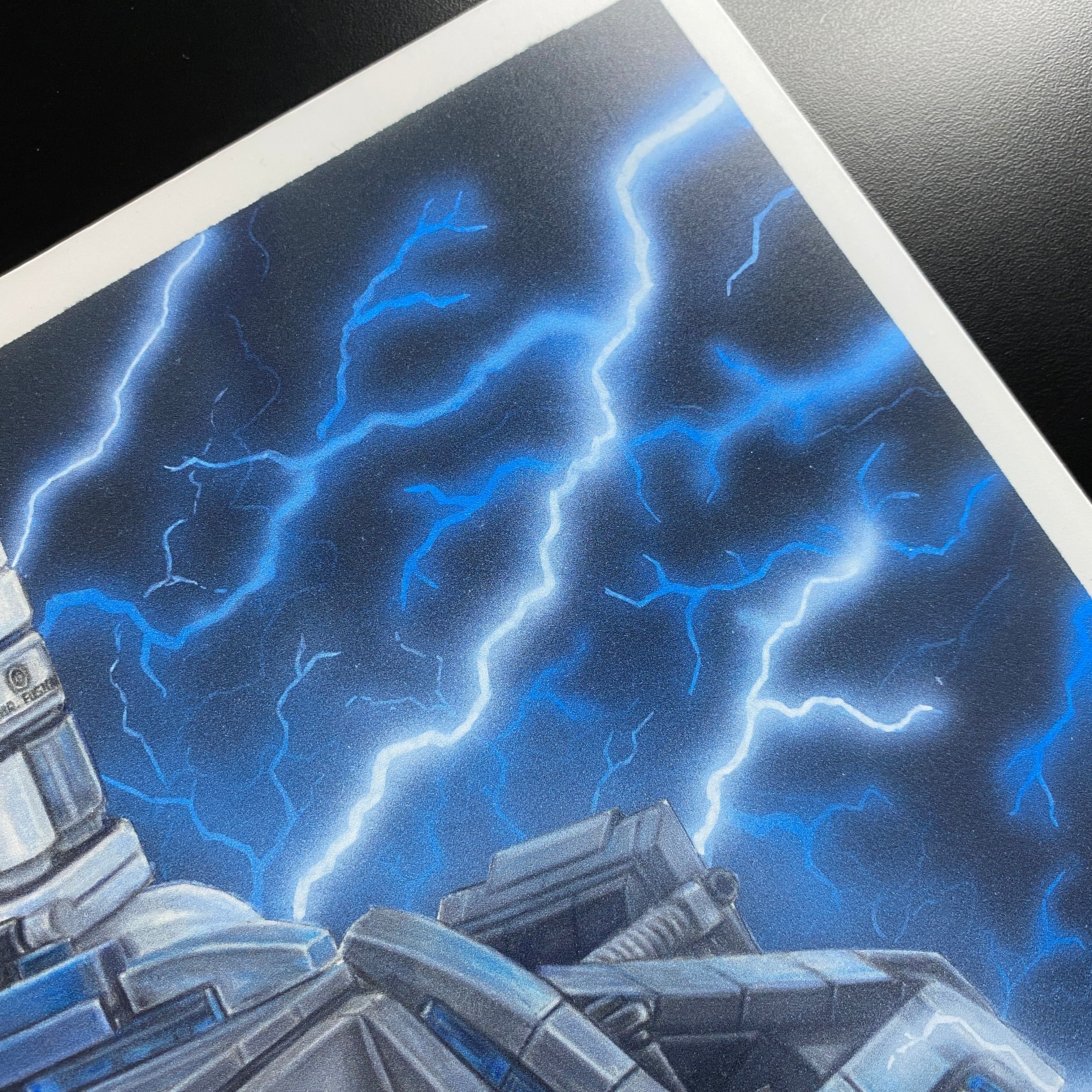 LEGO Delorean Drawing - PRINT