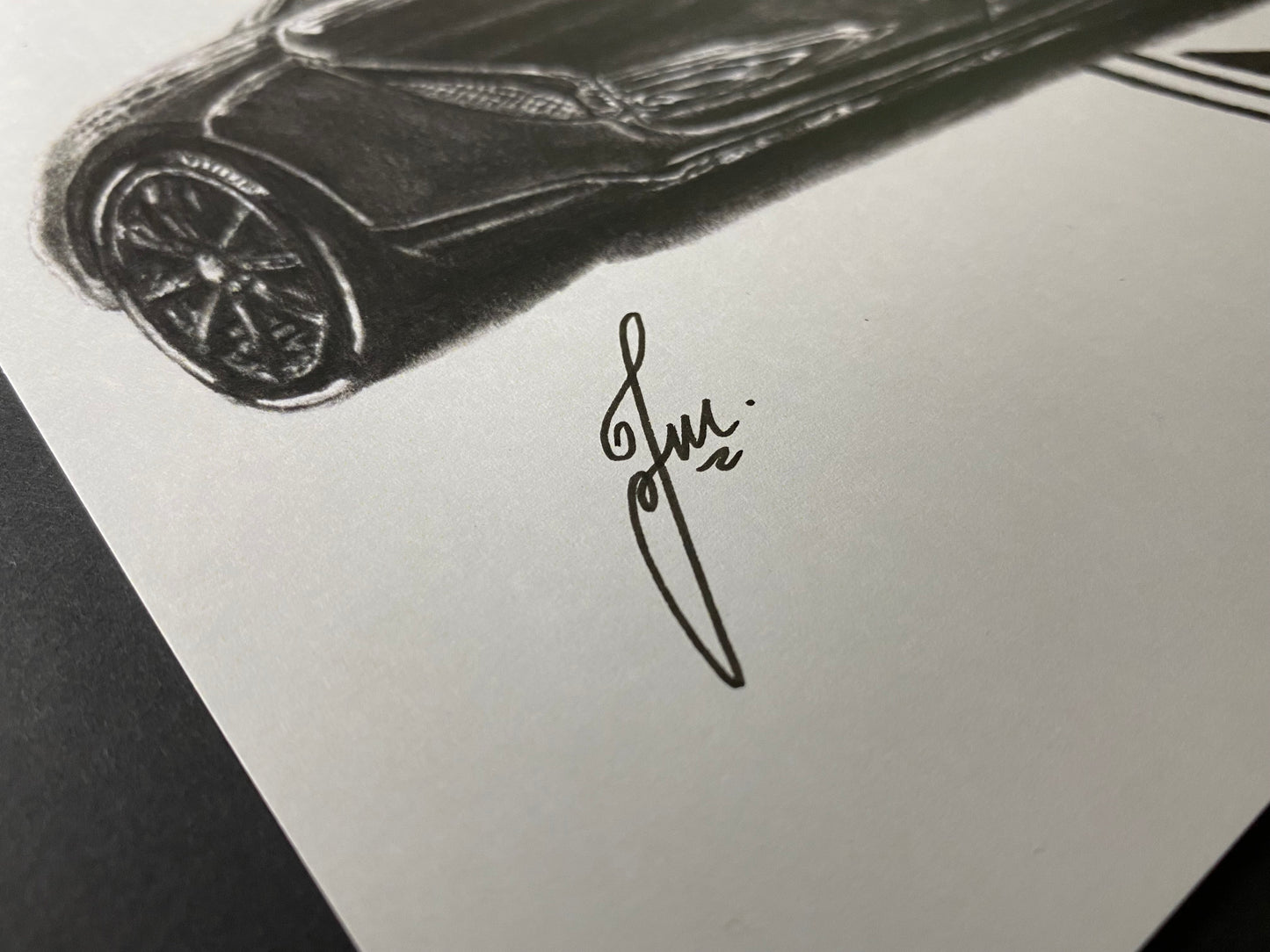 Koenigsegg Gemera Graphite Pencil Drawing - PRINT