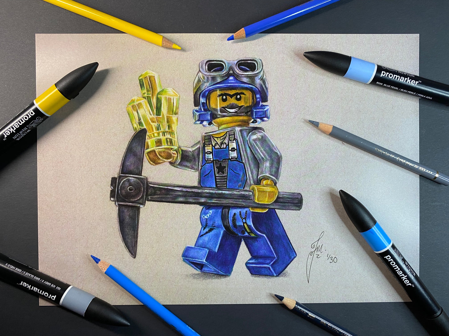 LEGO Power Miner Drawing - PRINT