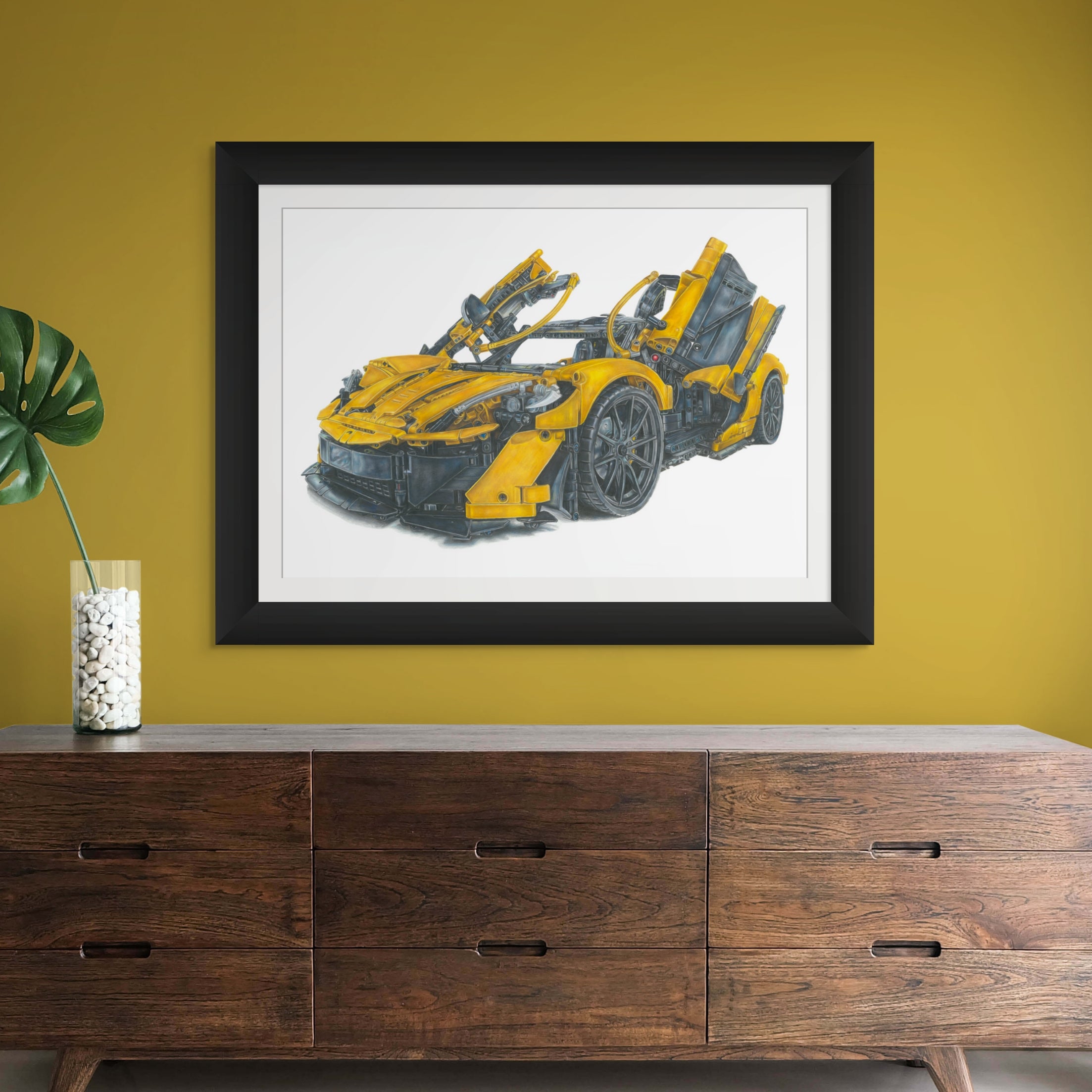 LEGO McLaren P1 Drawing - PRINT