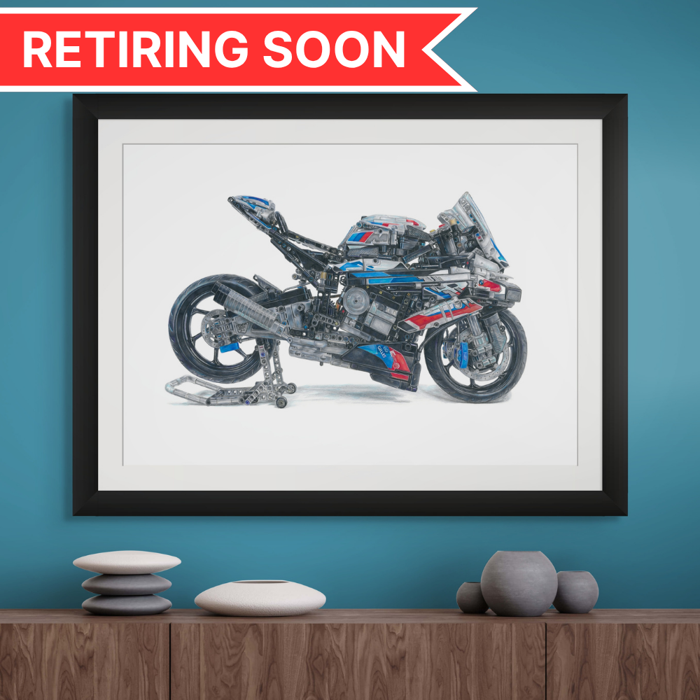 LEGO Technic BMW M 1000 RR Drawing - PRINT