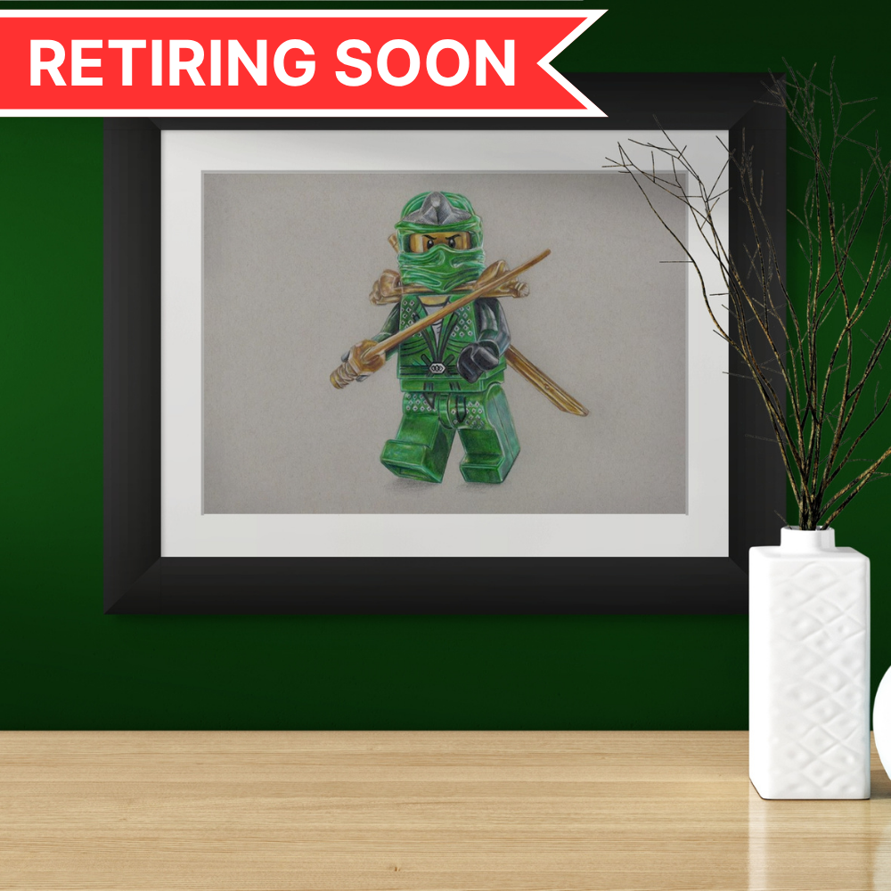 LEGO Lloyd Garmadon Minifigure Drawing - PRINT