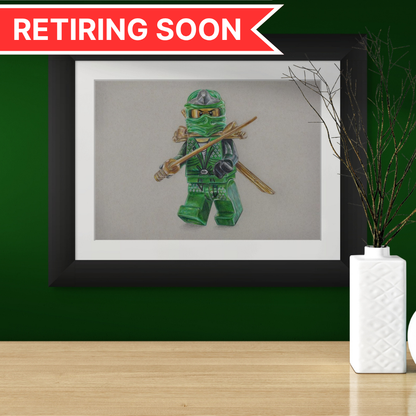 LEGO Lloyd Garmadon Minifigure Drawing - PRINT