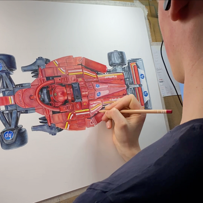 LEGO Ferrari F1 Car Drawing - PRINT