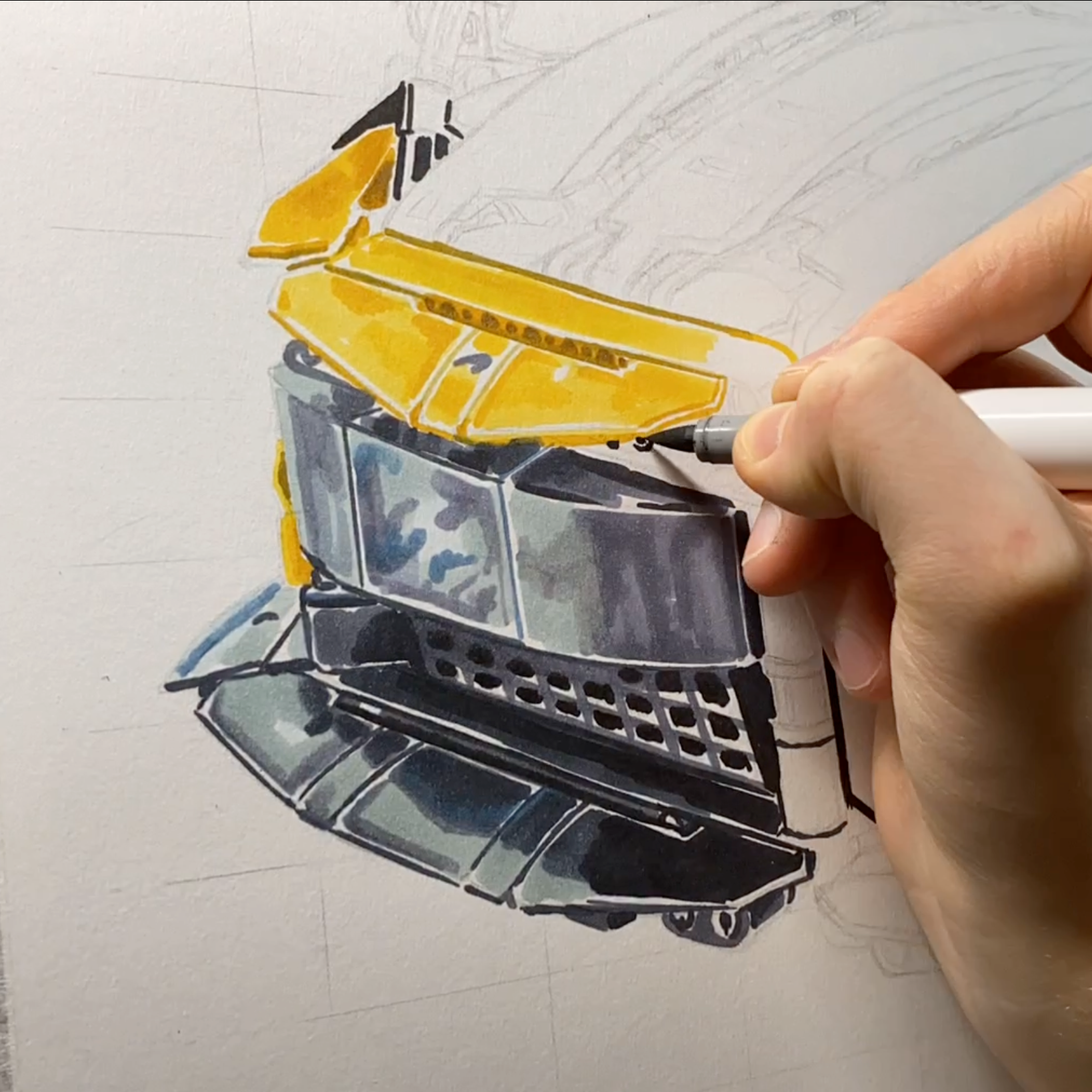 LEGO McLaren P1 Drawing - PRINT