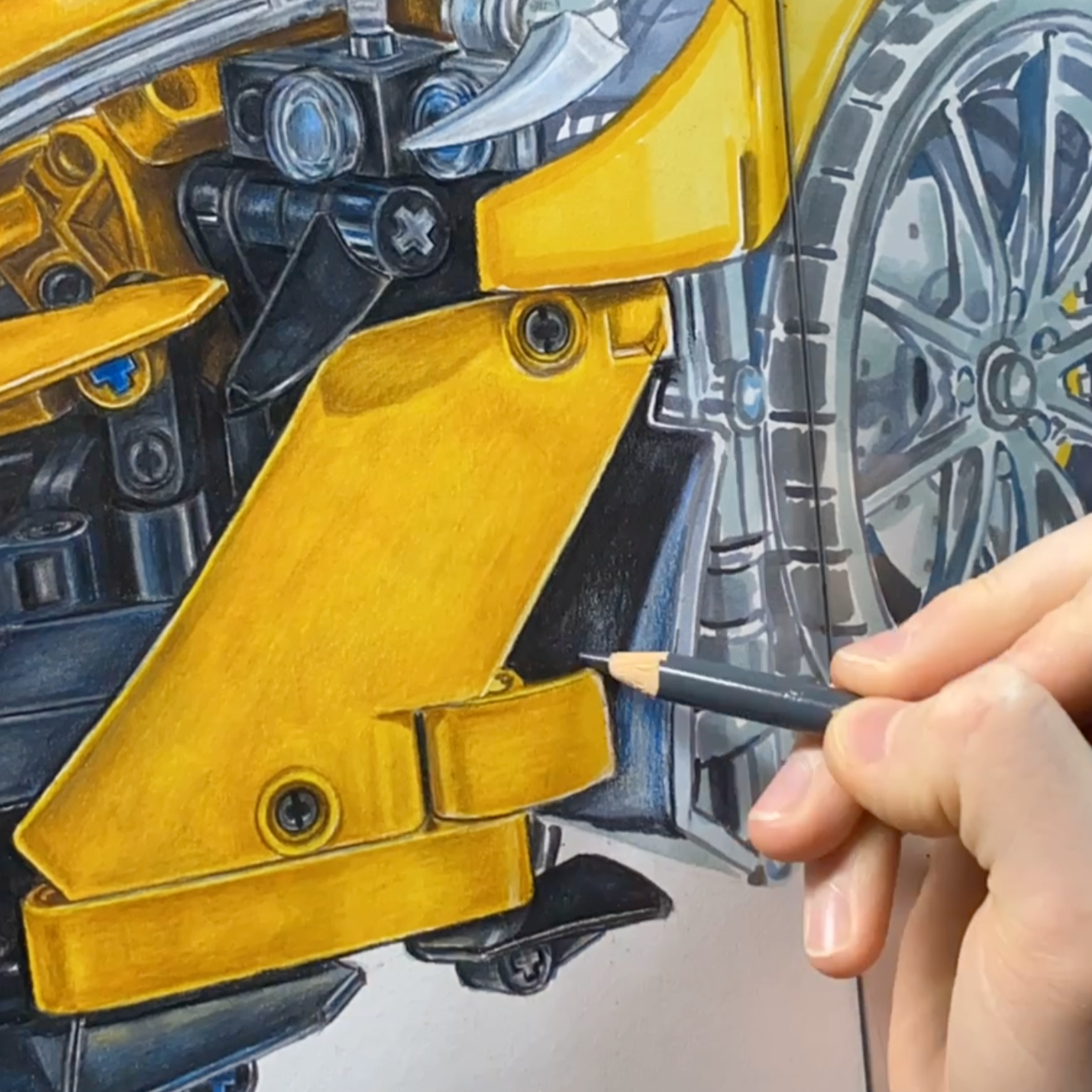 LEGO McLaren P1 Drawing - PRINT