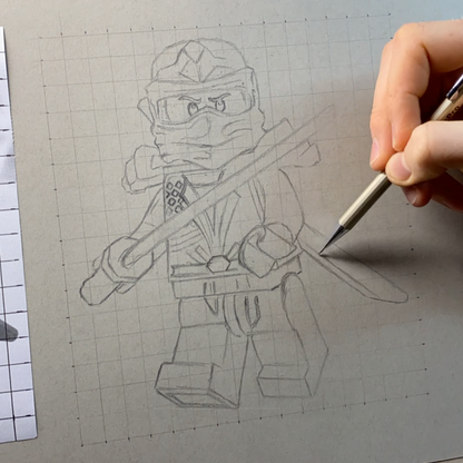 LEGO Lloyd Garmadon Minifigure Drawing - PRINT