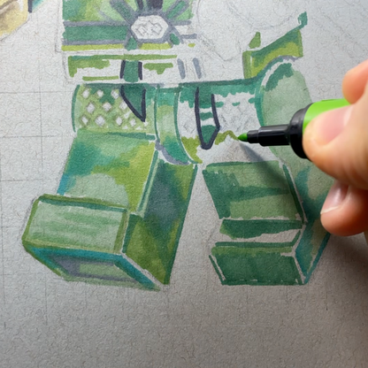 LEGO Lloyd Garmadon Minifigure Drawing - PRINT