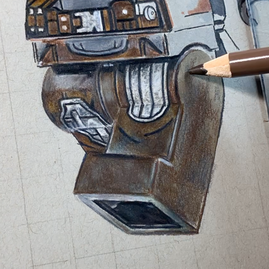 LEGO Mandalorian And Grogu Minifigure Drawing - ORIGINAL