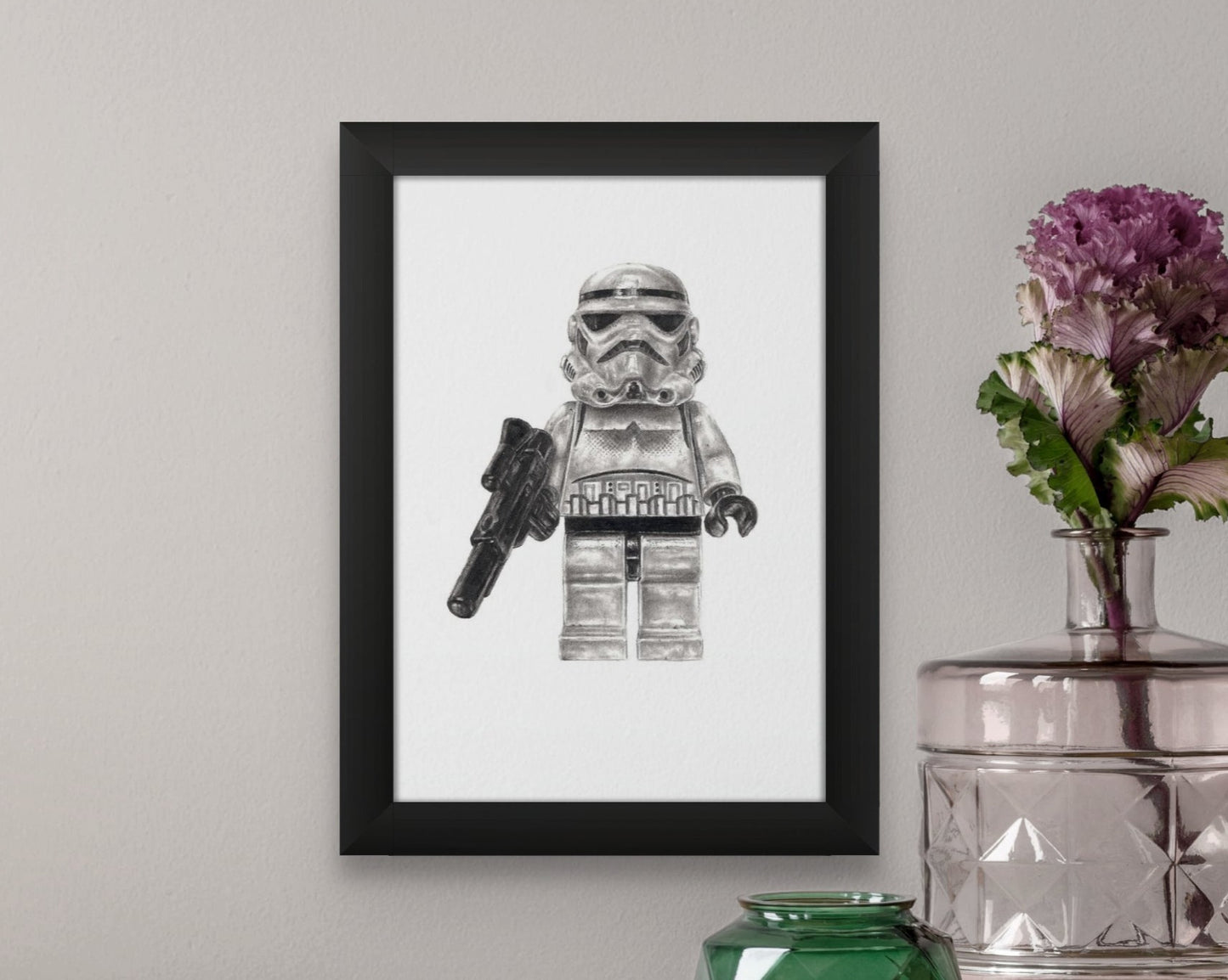 LEGO Stormtrooper Drawing (No background)- PRINT