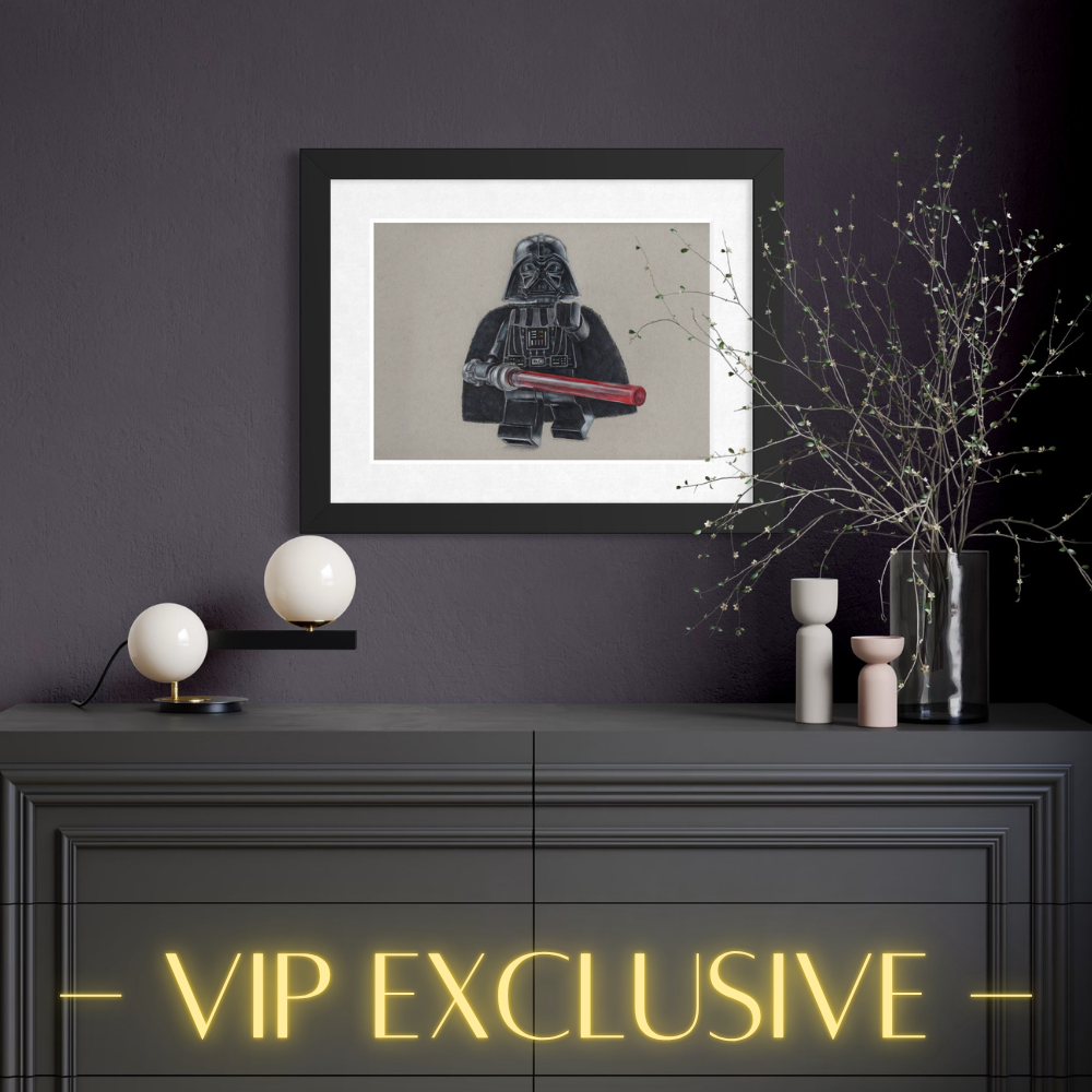 LEGO Darth Vader Drawing - ORIGINAL
