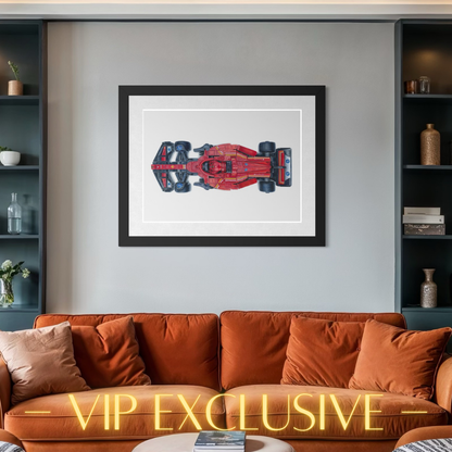 LEGO Ferrari F1 Car Drawing - ORIGINAL