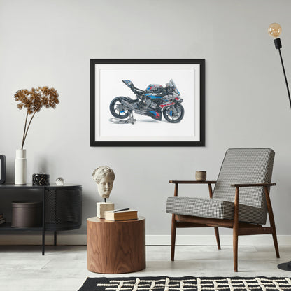 LEGO Technic BMW M 1000 RR Drawing - PRINT