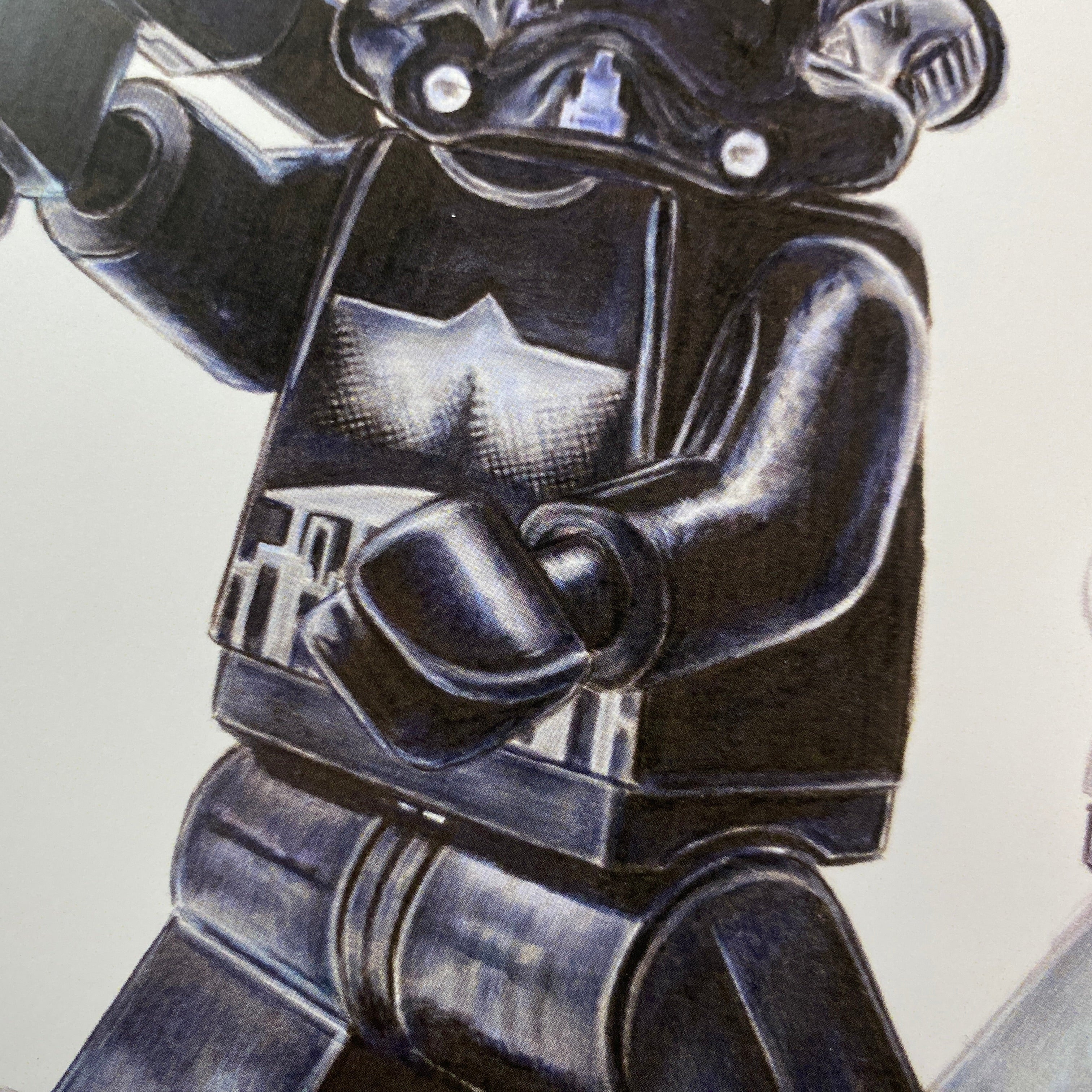 drawing of LEGO shadowtrooper minifigure torso on white background