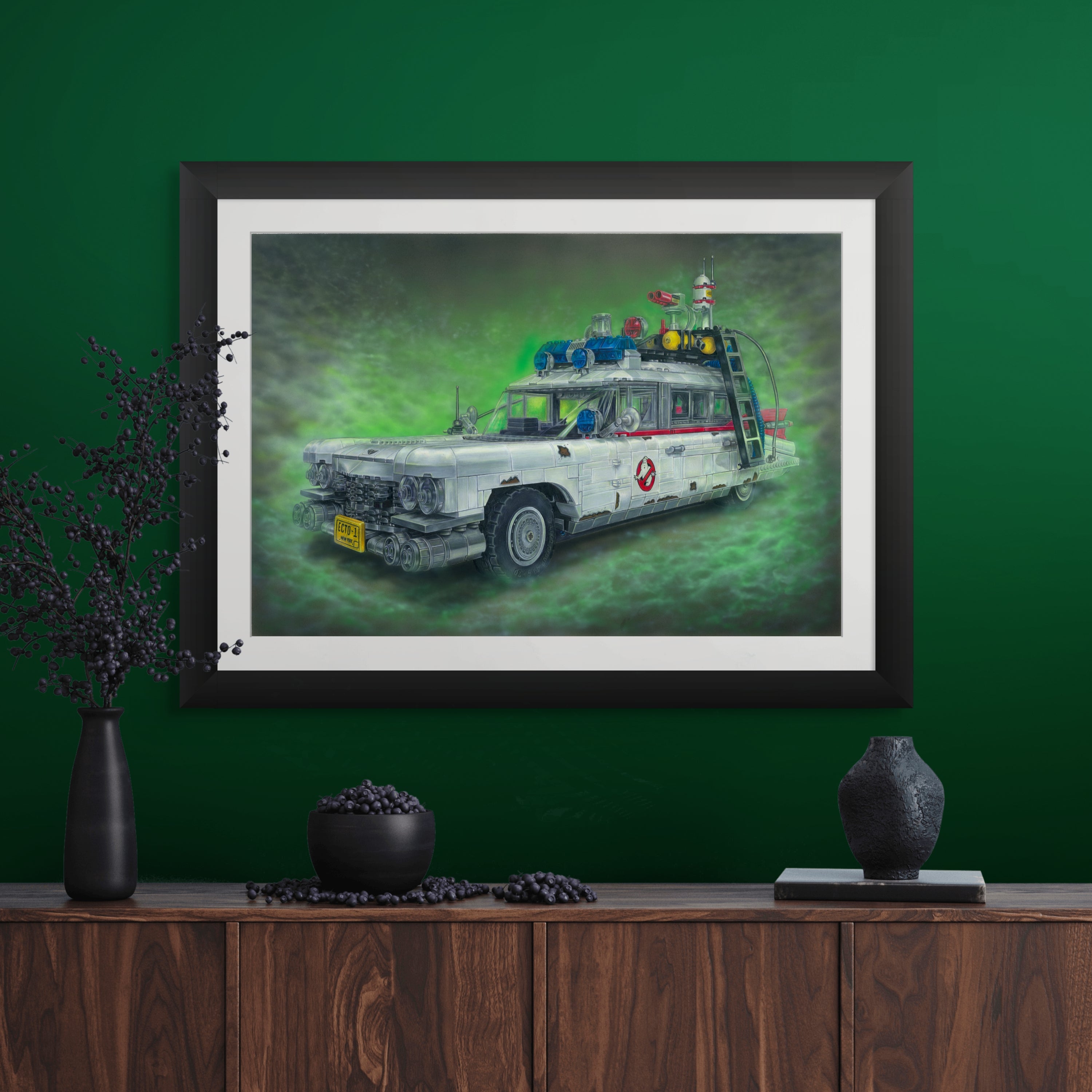 LEGO Ecto-1 Drawing - ORIGINAL