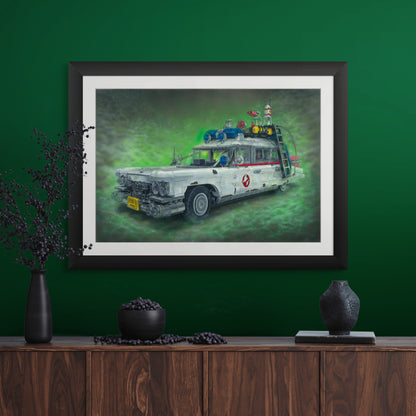 LEGO Ecto-1 Drawing - ORIGINAL