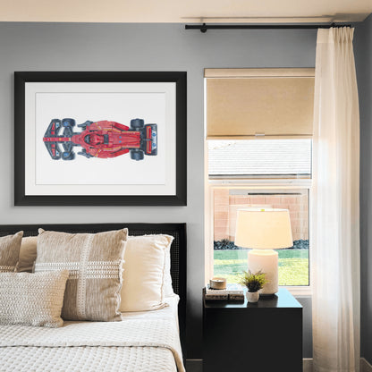LEGO Ferrari F1 Car Drawing - PRINT