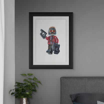 LEGO Starlord Minifigure Drawing - PRINT