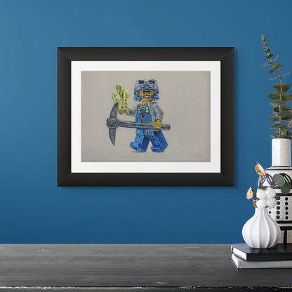 LEGO Power Miner Drawing - PRINT