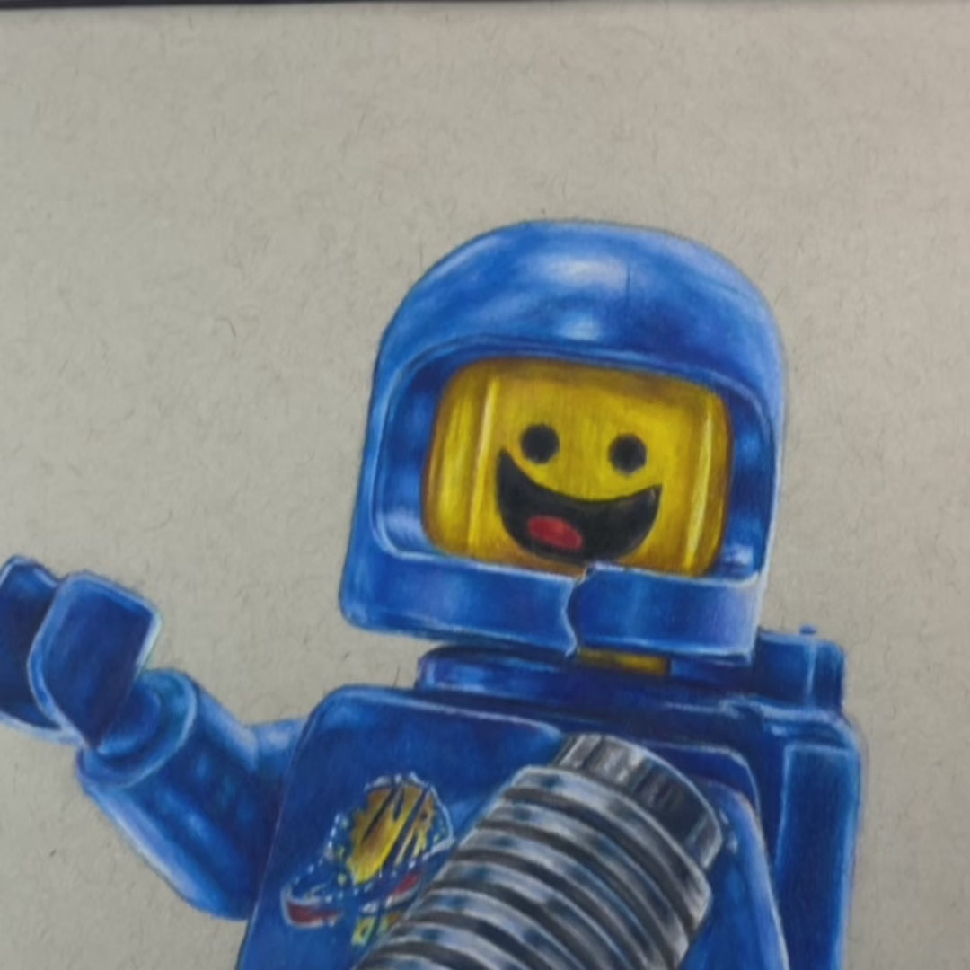 LEGO Classic Spaceman Drawing - ORIGINAL