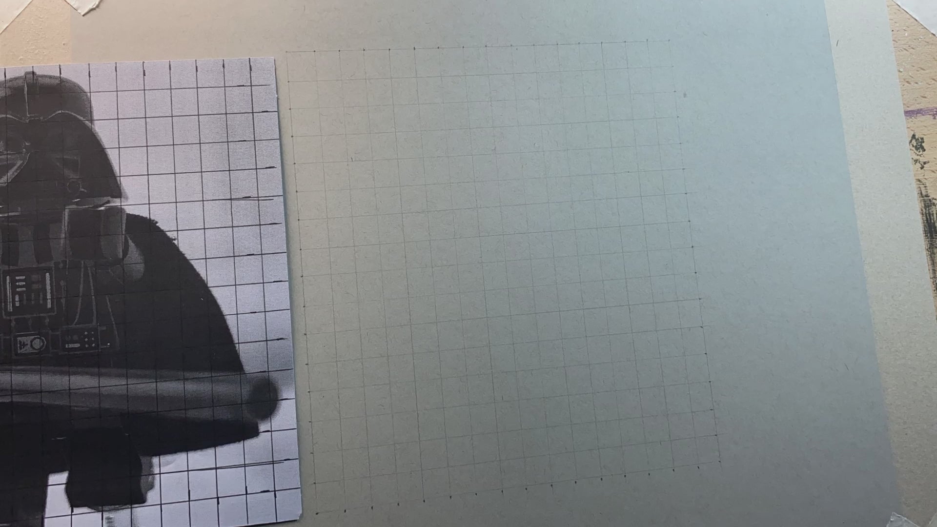 Timelapse of me drawing the LEGO® Darth Vader Minifigure