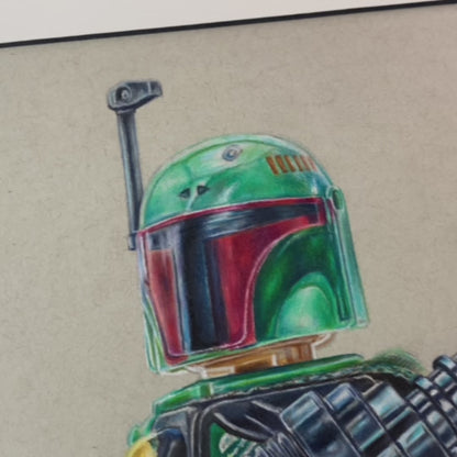 LEGO Boba Fett Drawing - ORIGINAL