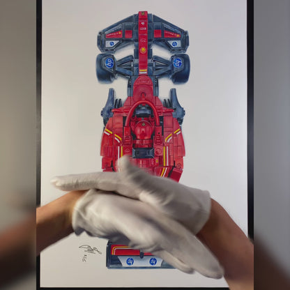 LEGO Ferrari F1 Car Drawing - PRINT