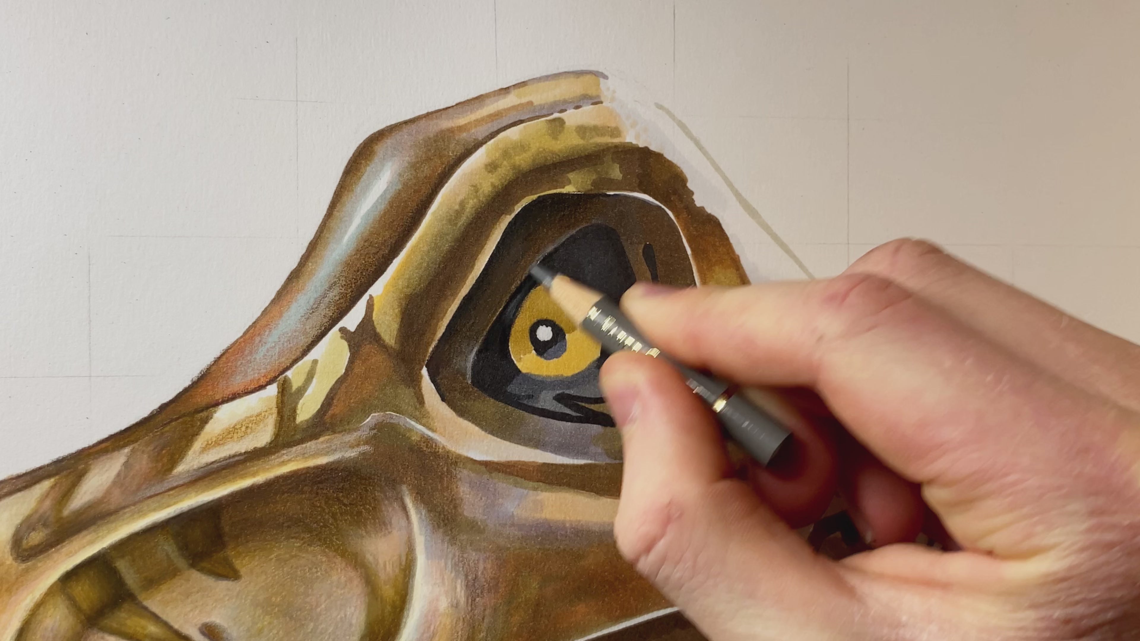 Load video: video showing the process of creating realistic drawings of lego minifigures and models