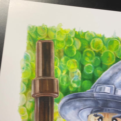 LEGO Gandalf Minifigure Drawing - PRINT