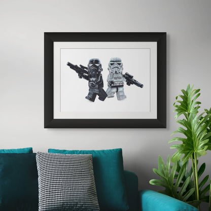 LEGO Shadowtrooper and Stormtrooper Minifigure Drawing - PRINT